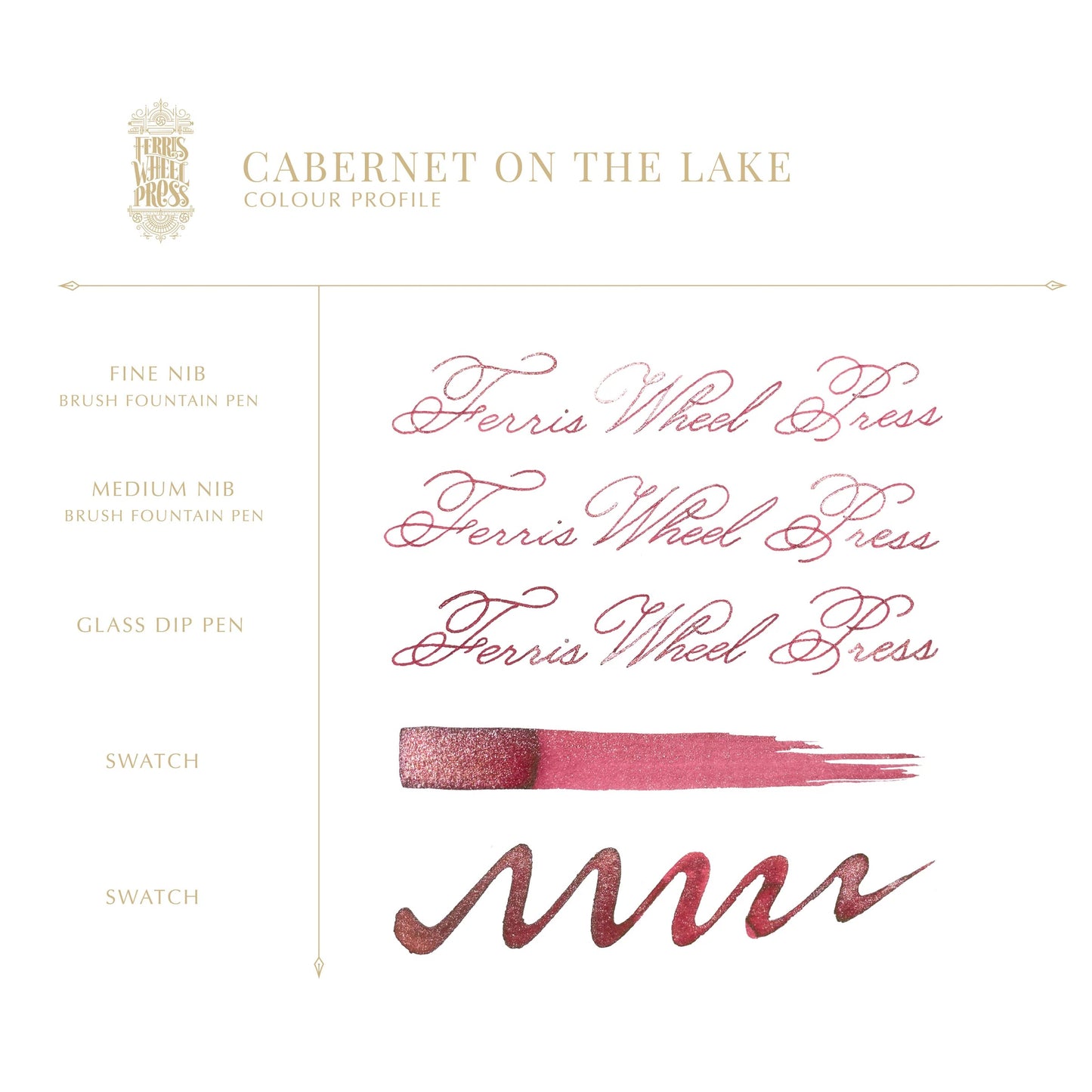 FERRIS WHEEL PRESS - Cabernet on the Lake Ink - 38ml.