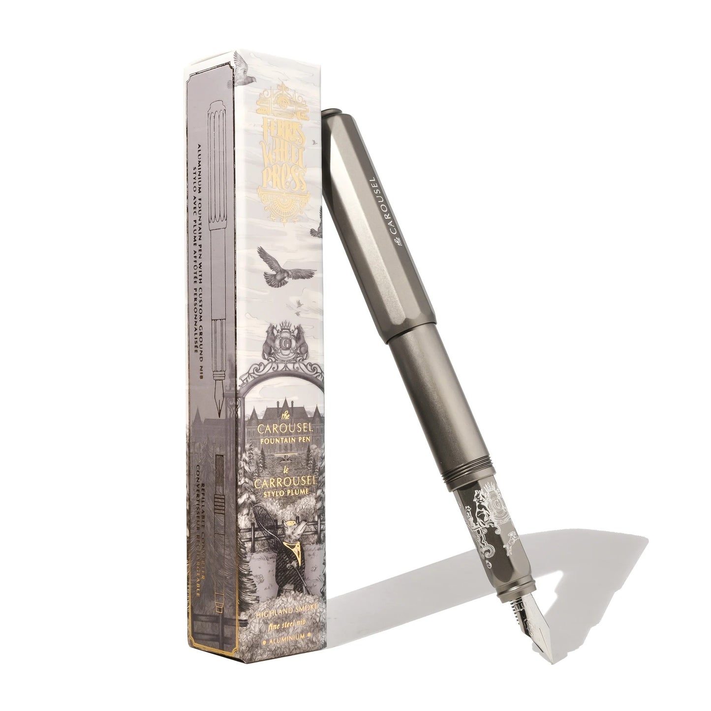 Ferris Wheel Press Aluminum Carousel Pluma Estilografica - Highland Smoke