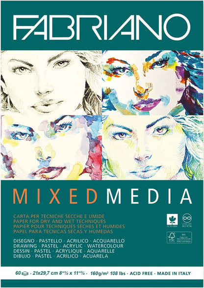 FABRIANO - Mixed Media Pads (Libreta con Hojas para Medio Mixtos)