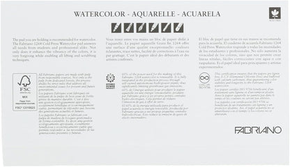 FABRIANO - 1264 Watercolor Pads (Watercolor Notebook 300 GSM)