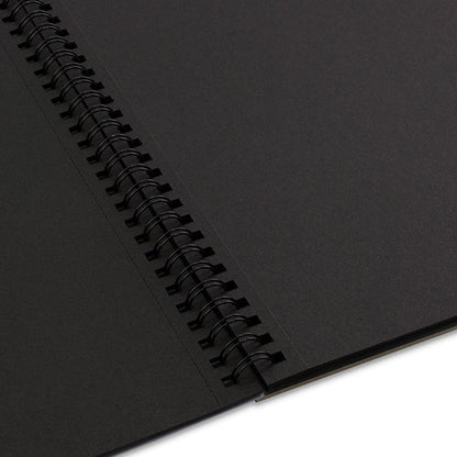FABRIANO - 1264 Black Mixed Media Pads (Libreta de Multitecnicas Hojas Negras 200GSM)