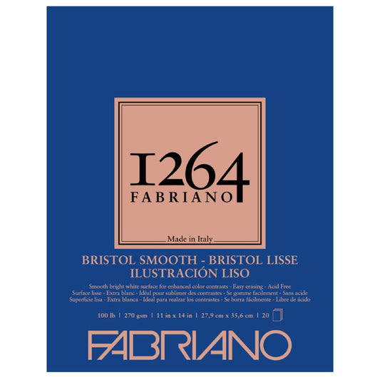 FABRIANO - 1264 Bristol Pads (Libreta de Dibujo 270GSM)