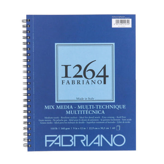 FABRIANO - 1264 Mixed Media Pads (Libreta de Multitécnicas 160GSM y 200GSM)