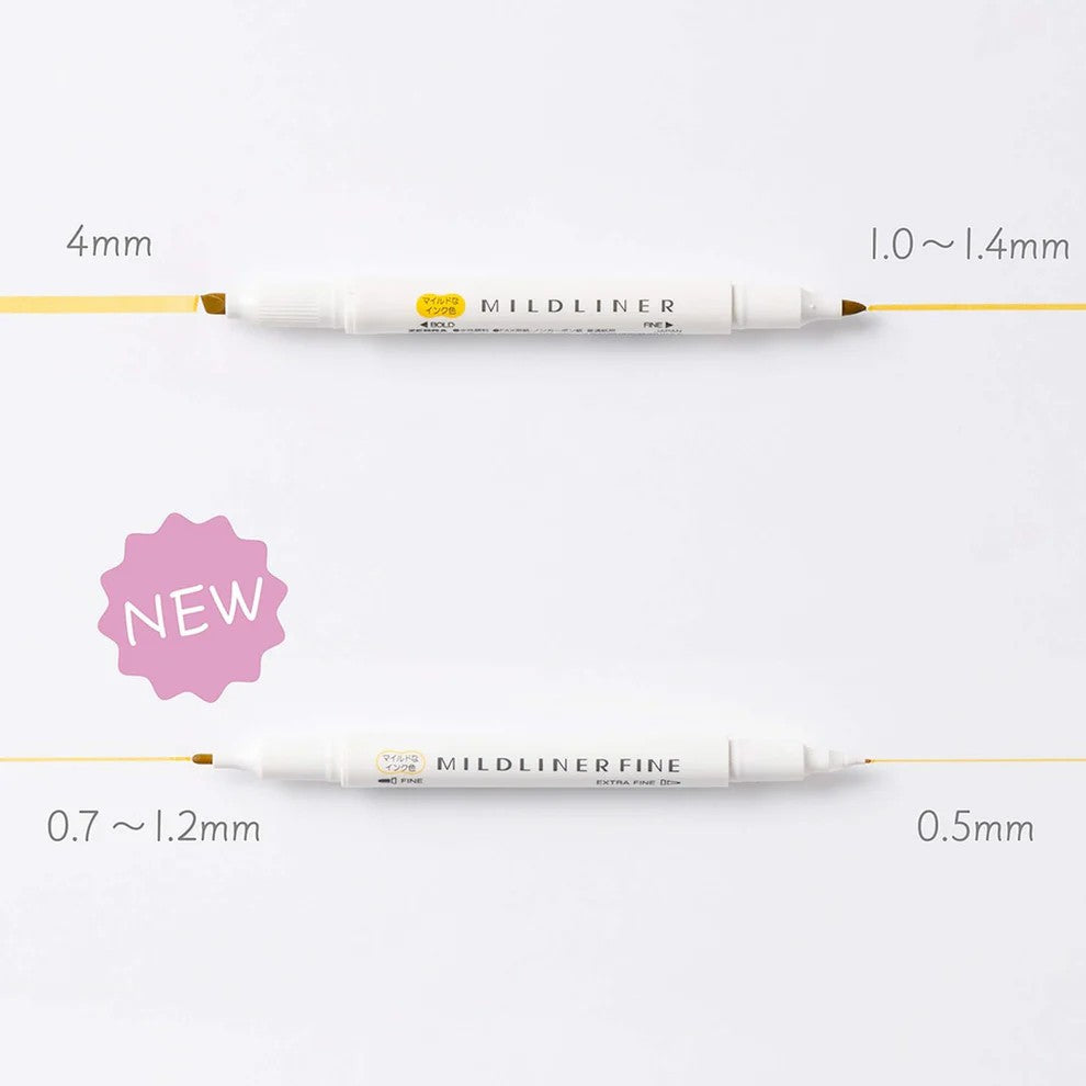 ZEBRA - Mildliner Fine Dual Tip Fineliner - Fine & Extra Fine Tip