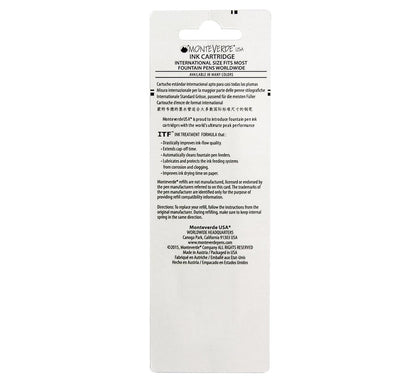 Monteverde Cartridges Cartucho Tinta Black - 6 unidades