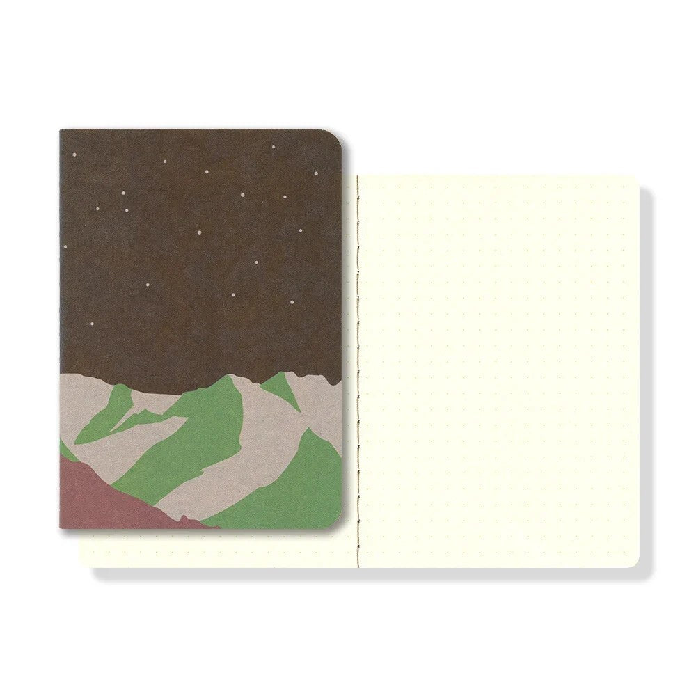 Yamamoto Paper - RO-BIKI NOTE - Mountain Night - Dotted Notebook