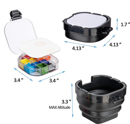 Paleta y Almacenamiento de Pintura . 16 compartimientos
