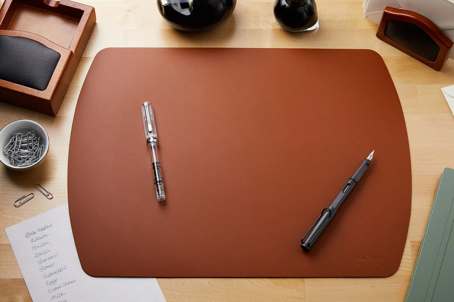 Girologio Writing Mat - Repurposed Leather