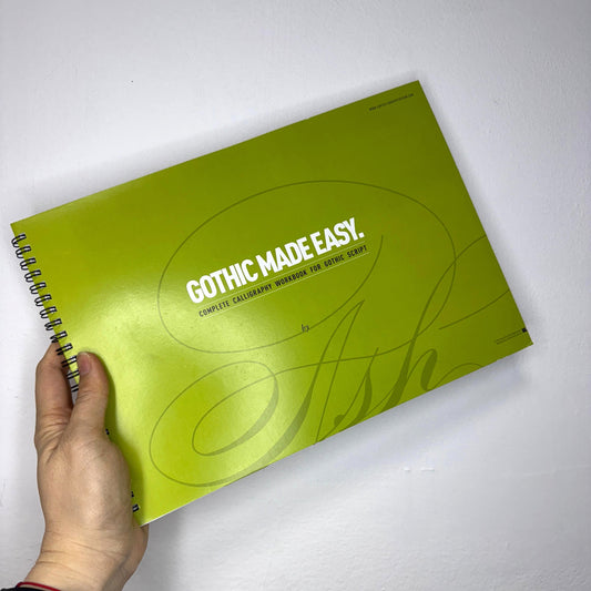 Ash Calligraphy Gothic Made Easy Practice Pad - A4 - Encuadernación en Espiral