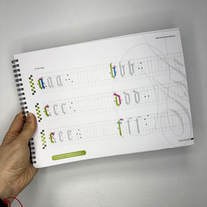 Ash Calligraphy Gothic Made Easy Practice Pad - A4 - Encuadernación en Espiral