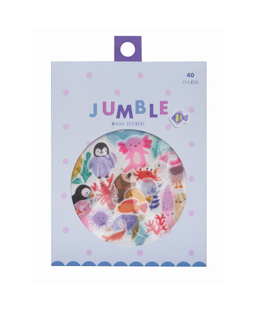 GIRL OF ALL WORK - Jumble Washi Stickers - Ocean Wonders