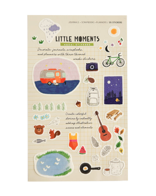 GIRL OF ALL WORK - Little Moment Washi Stickers - Outdoors