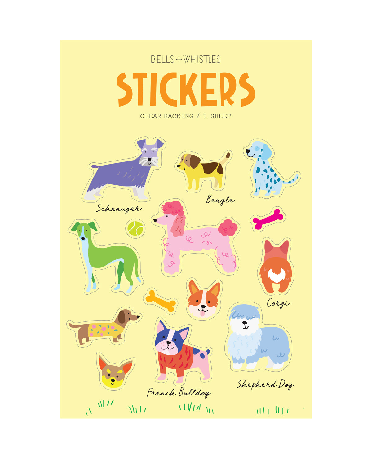 GIRL OF ALL WORK - Clear Stickers - Dogs