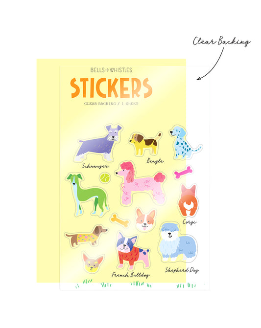 GIRL OF ALL WORK - Clear Stickers - Dogs