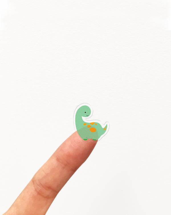 GIRL OF ALL WORK - Clear Stickers - Dinosaur