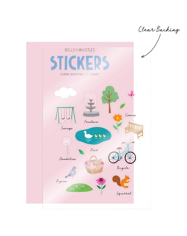 GIRL OF ALL WORK - Clear Stickers - Park