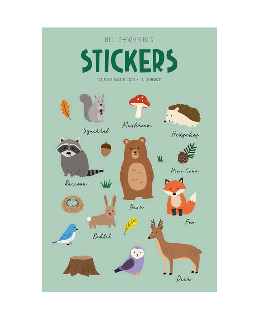 GIRL OF ALL WORK - Woodland Animals Clear Stickers