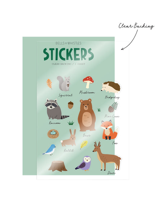 GIRL OF ALL WORK - Woodland Animals Clear Stickers