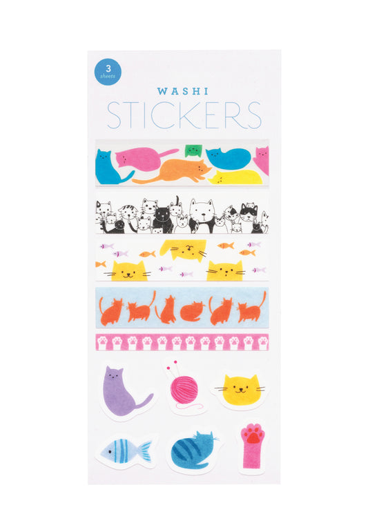GIRL OF ALL WORK - Washi Stickers - Cats