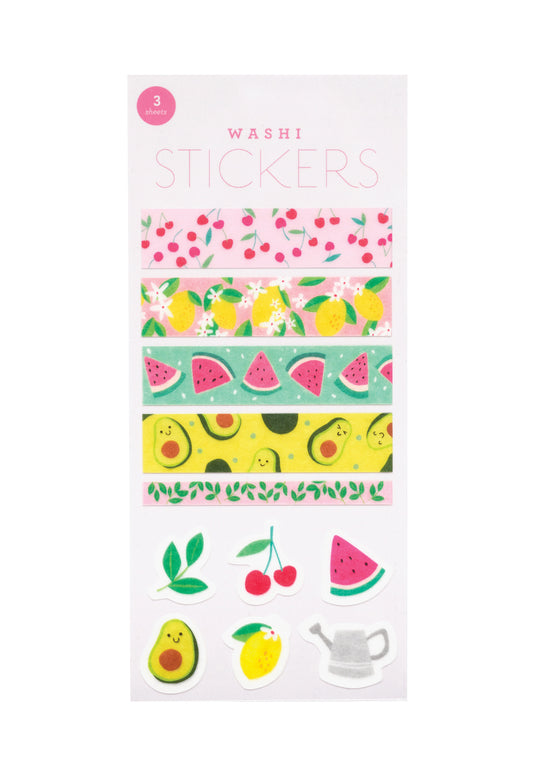 GIRL OF ALL WORK - Washi Stickers - Summer Fruits