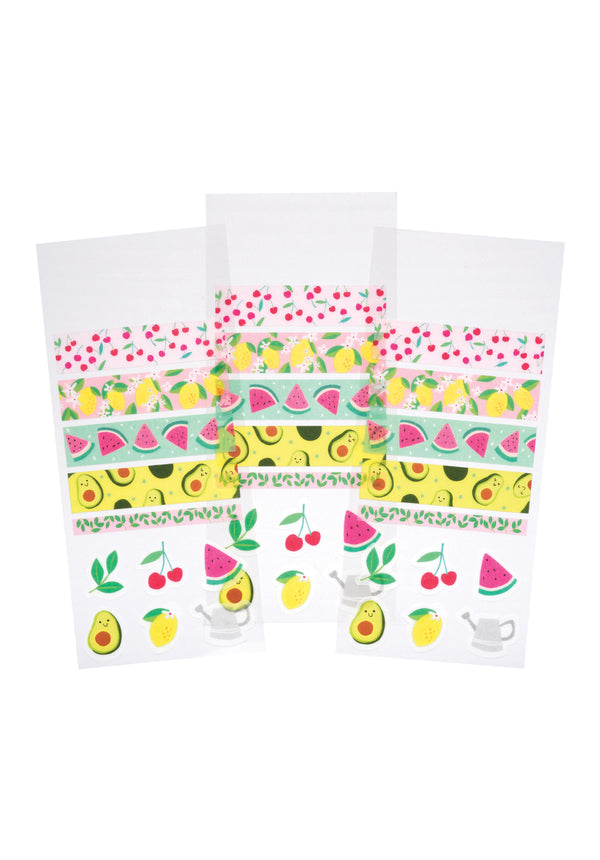 GIRL OF ALL WORK - Washi Stickers - Summer Fruits
