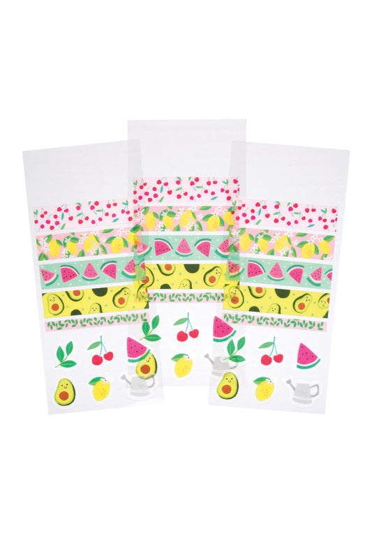 GIRL OF ALL WORK - Washi Stickers - Summer Fruits