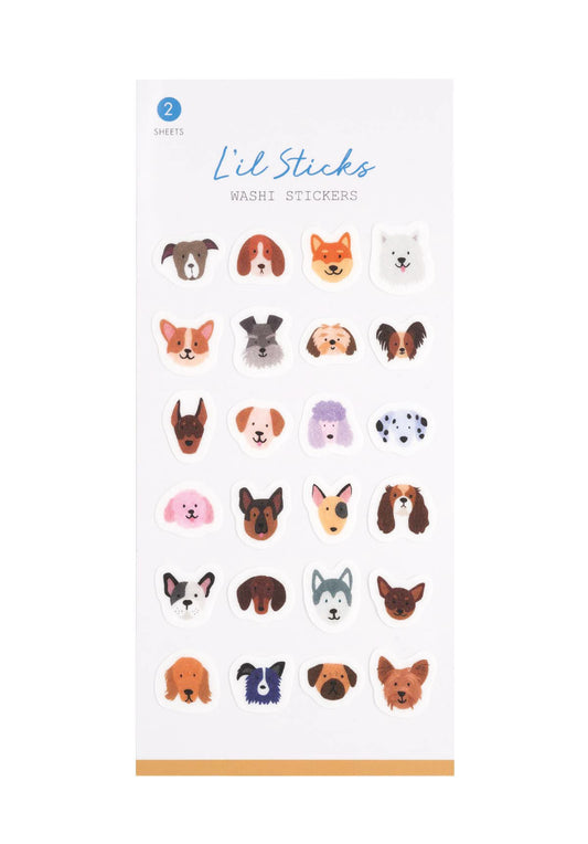 GIRL OF ALL WORK - L'il Sticks Washi Stickers - Dogs
