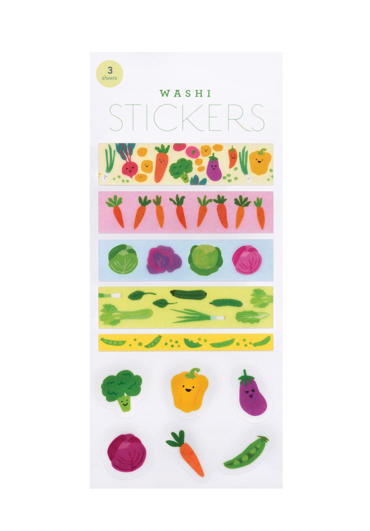 GIRL OF ALL WORK - Washi Stickers - Vegetable Patch