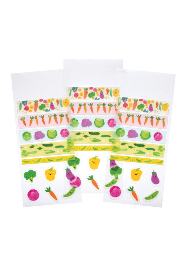 GIRL OF ALL WORK - Washi Stickers - Vegetable Patch