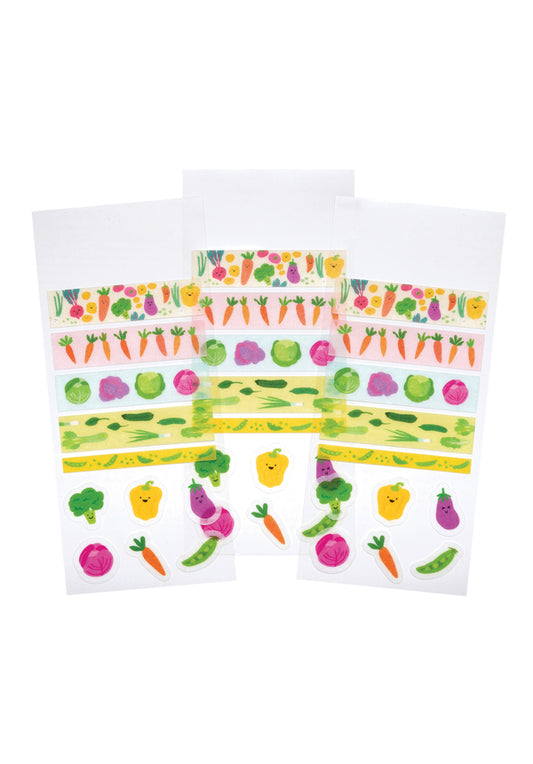 GIRL OF ALL WORK - Washi Stickers - Vegetable Patch