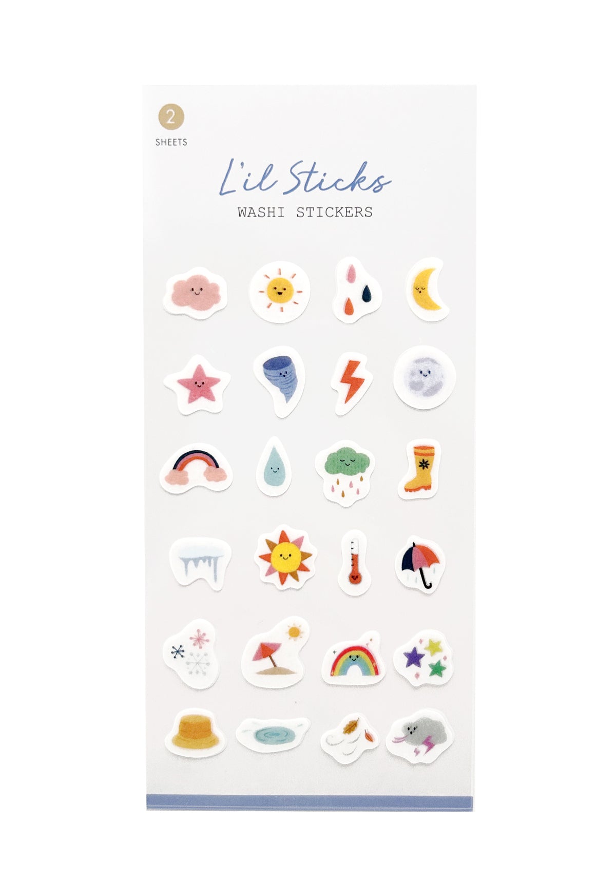 GIRL OF ALL WORK - L'il Sticks Washi Stickers - Daily Weather