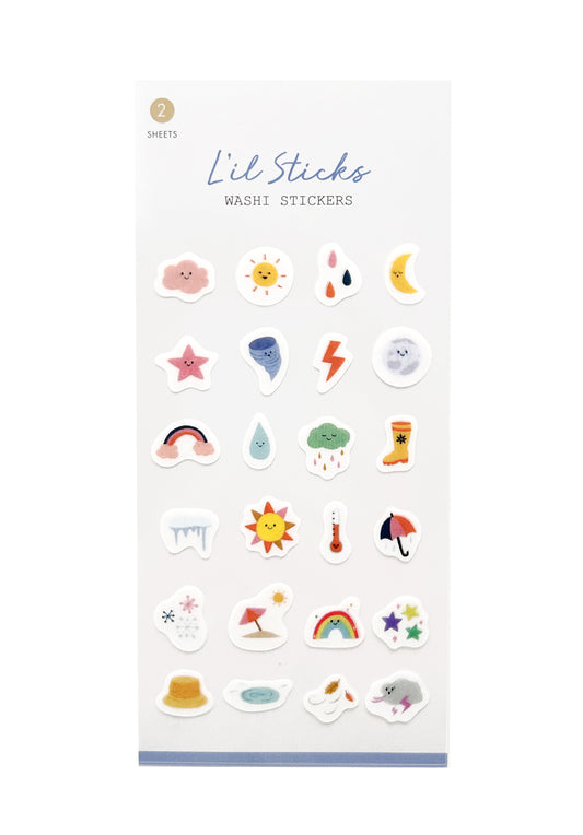 GIRL OF ALL WORK - L'il Sticks Washi Stickers - Daily Weather