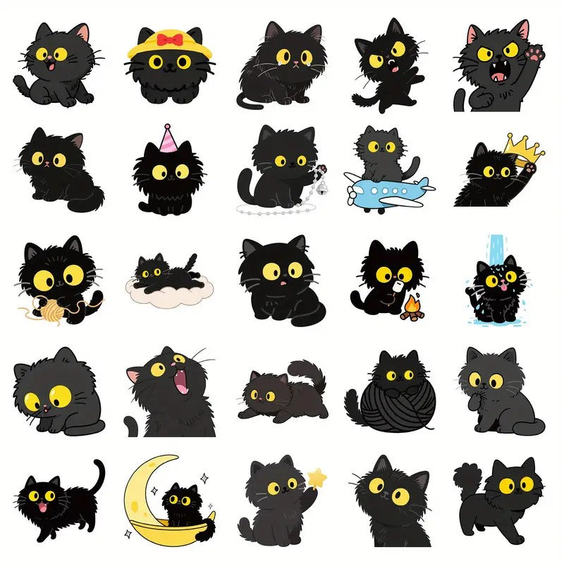 Stickers - Gatitos Negros 4