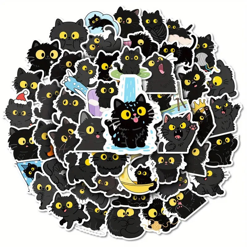 Stickers - Gatitos Negros 4