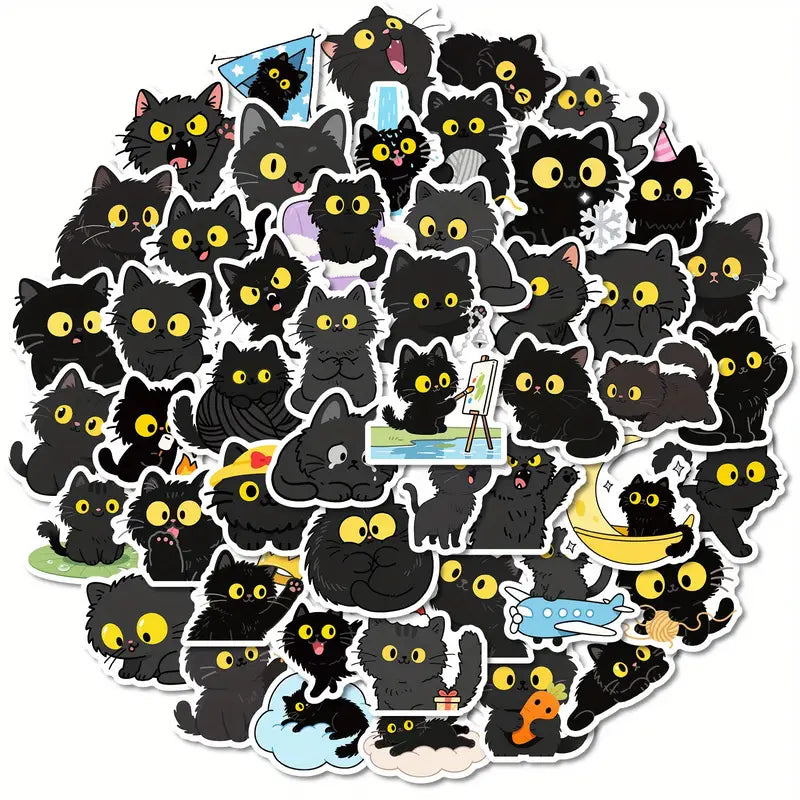 Stickers - Gatitos Negros 4