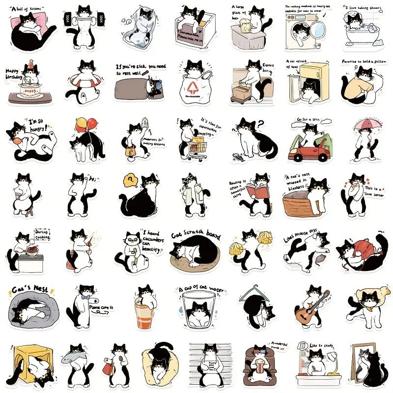 Stickers - Gatitos Negros 5