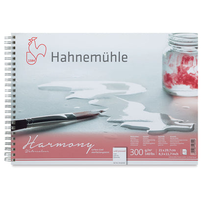 HAHNEMUHLE - Harmony Watercolor Paper Spiral-Bound Pads (Libreta de Acuarela Espiral 300 GSM)