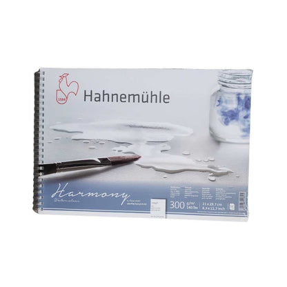 HAHNEMUHLE - Harmony Watercolor Paper Spiral-Bound Pads (Libreta de Acuarela Espiral 300 GSM)