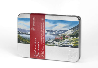 HAHNEMUHLE - Watercolor Postcard Tins (Watercolor Paper Postcard with Aluminum Box)