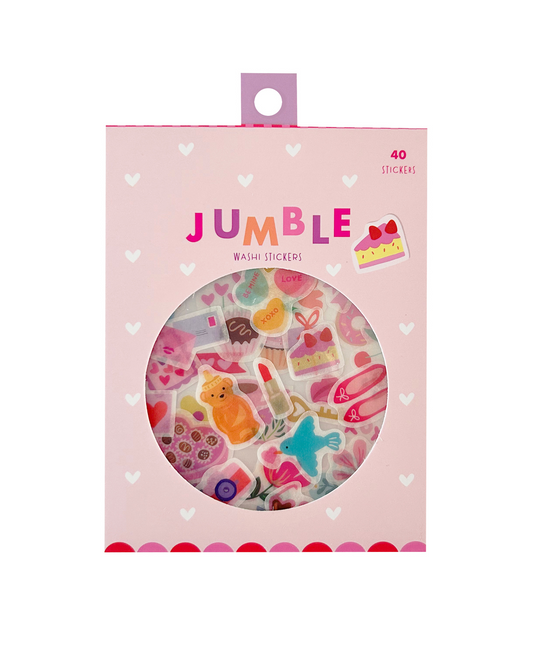 GIRL OF ALL WORK - LOVE JUMBLE WASHI STICKERS