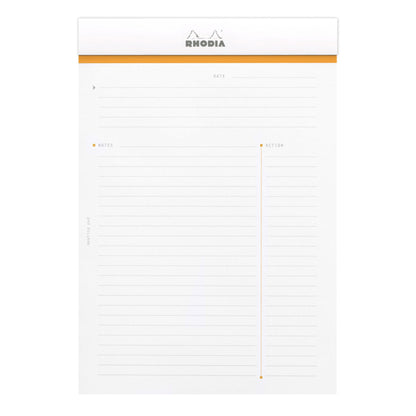 RHODIA - White Meeting Pad - Lined  (Libreta para reuniones)