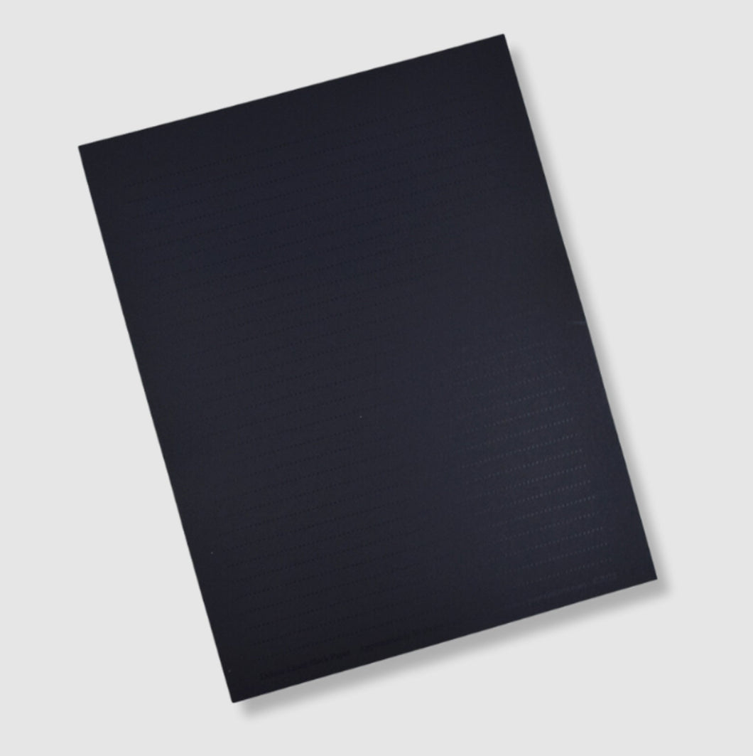 LIBRETA DE PRÁCTICA - Libreta con Hojas Negras con Rayas Punteadas