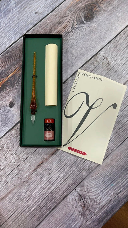 J. HERBIN - Writing Set - Carnavale Venezia (Set de Escritura con Boligrafo de Vidrio)
