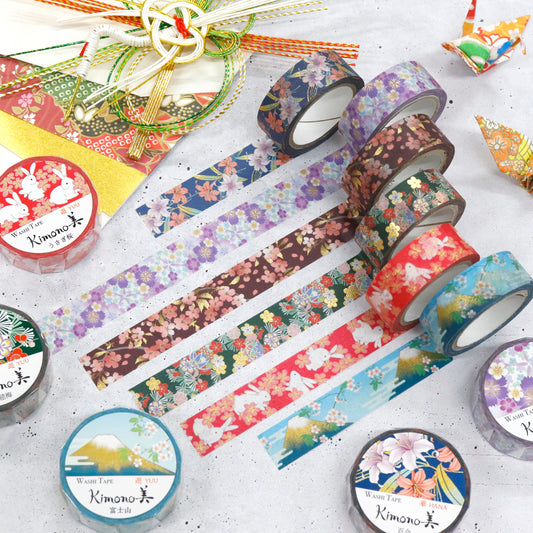 Kimono Washi Tapes - 15mmx7m
