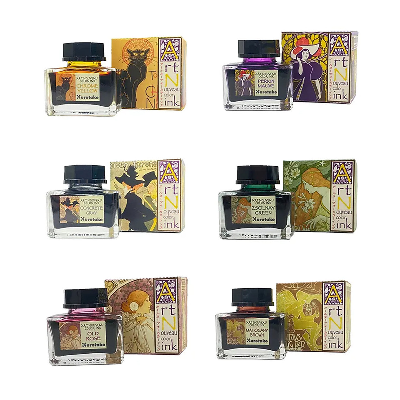 Fountain pen inks - Art Nouveau