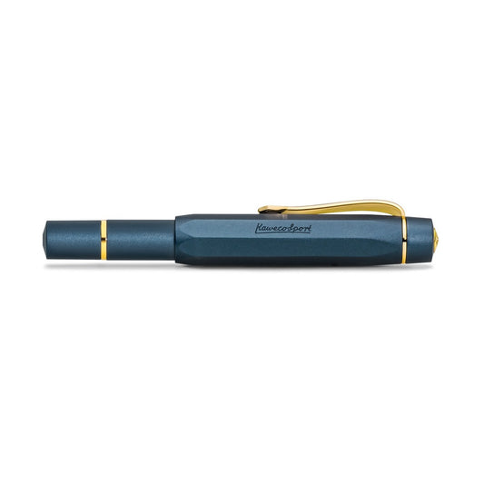 Kaweco PISTON Sport AL Starter Set - Navy/Gold