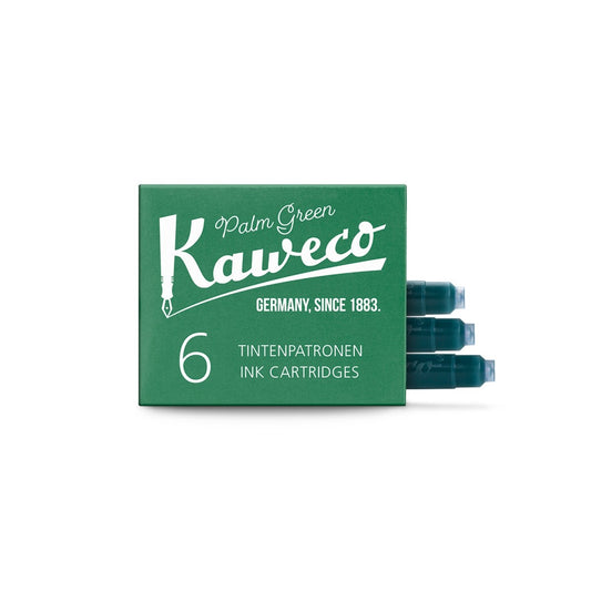 Kaweco Ink Cartridges - 6 unidades - Palm Green