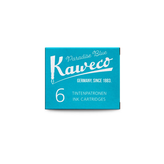 Kaweco Ink Cartridges - 6 unidades - Paradise Blue
