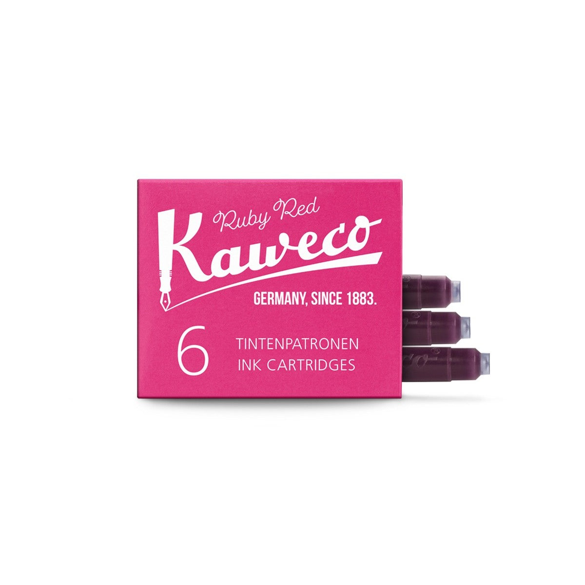 Kaweco Ink Cartridges - 6 unidades - Ruby  Red