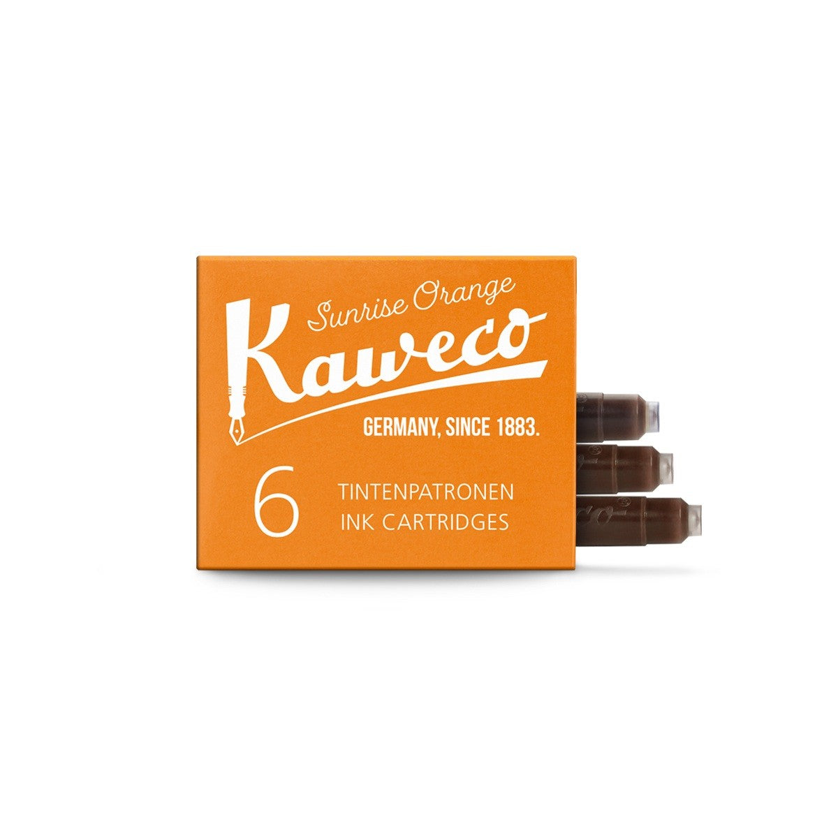 Kaweco Ink Cartridges - 6 unidades - Sunrise Orange